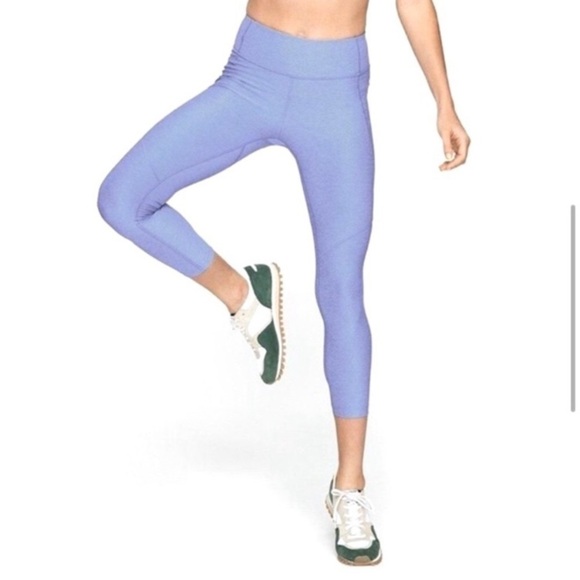 Outdoor Voices Lilac Crop Warm Up Leggings - Picture 1 of 6